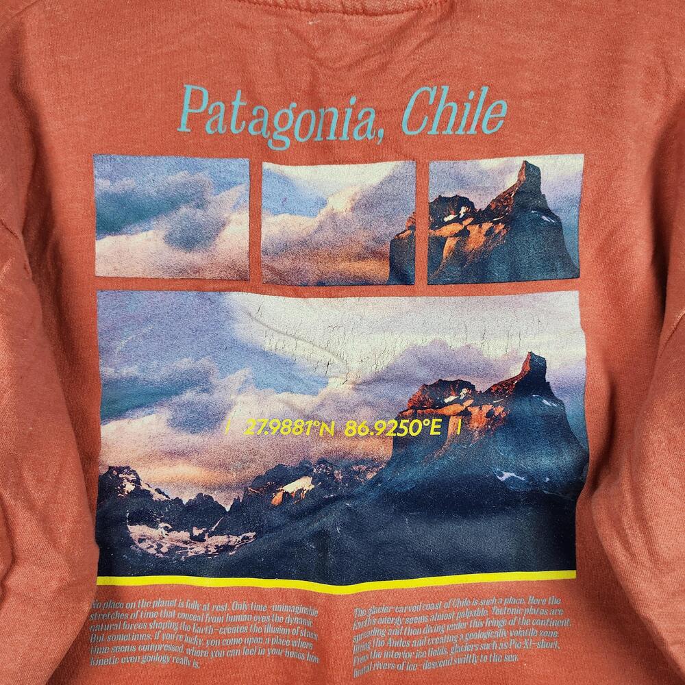 National Geographic Hoodie Mens Large Patagonia Chile Graphic Logo Destination